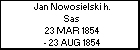 Jan Nowosielski h. Sas