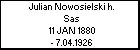 Julian Nowosielski h. Sas