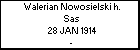 Walerian Nowosielski h. Sas