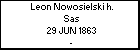 Leon Nowosielski h. Sas