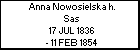 Anna Nowosielska h. Sas