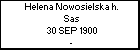 Helena Nowosielska h. Sas
