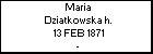 Maria Dziatkowska h.
