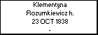 Klementyna Rozumkiewicz h.