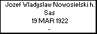 Jozef Wladyslaw Nowosielski h. Sas