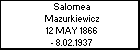 Salomea Mazurkiewicz