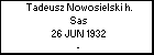 Tadeusz Nowosielski h. Sas