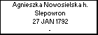 Agnieszka Nowosielska h. Slepowron