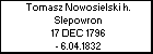 Tomasz Nowosielski h. Slepowron
