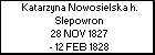 Katarzyna Nowosielska h. Slepowron
