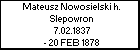 Mateusz Nowosielski h. Slepowron