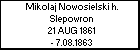 Mikolaj Nowosielski h. Slepowron