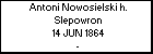 Antoni Nowosielski h. Slepowron