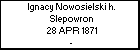 Ignacy Nowosielski h. Slepowron