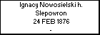 Ignacy Nowosielski h. Slepowron