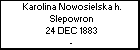 Karolina Nowosielska h. Slepowron
