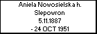 Aniela Nowosielska h. Slepowron
