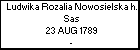 Ludwika Rozalia Nowosielska h. Sas