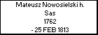Mateusz Nowosielski h. Sas