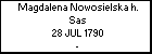 Magdalena Nowosielska h. Sas
