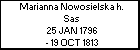 Marianna Nowosielska h. Sas