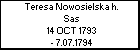 Teresa Nowosielska h. Sas