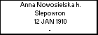 Anna Nowosielska h. Slepowron