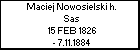 Maciej Nowosielski h. Sas