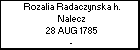 Rozalia Radaczynska h. Nalecz