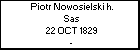 Piotr Nowosielski h. Sas