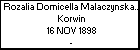 Rozalia Domicella Malaczynska h. Korwin