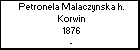 Petronela Malaczynska h. Korwin