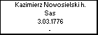 Kazimierz Nowosielski h. Sas