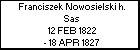 Franciszek Nowosielski h. Sas
