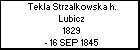 Tekla Strzalkowska h. Lubicz