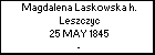 Magdalena Laskowska h. Leszczyc