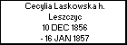 Cecylia Laskowska h. Leszczyc