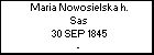 Maria Nowosielska h. Sas