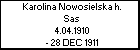 Karolina Nowosielska h. Sas