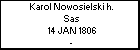 Karol Nowosielski h. Sas