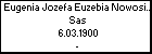 Eugenia Jozefa Euzebia Nowosielska h. Sas