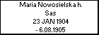 Maria Nowosielska h. Sas