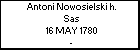 Antoni Nowosielski h. Sas