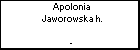 Apolonia Jaworowska h.