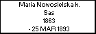 Maria Nowosielska h. Sas