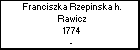 Franciszka Rzepinska h. Rawicz