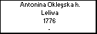 Antonina Okleyska h. Leliwa