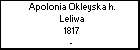Apolonia Okleyska h. Leliwa