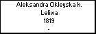 Aleksandra Okleyska h. Leliwa