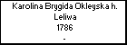 Karolina Brygida Okleyska h. Leliwa